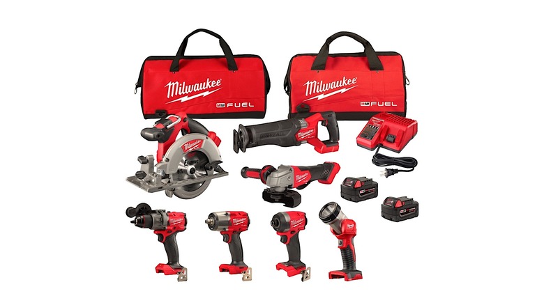 Offerings in the Milwaukee Tools 7-Combo tool set