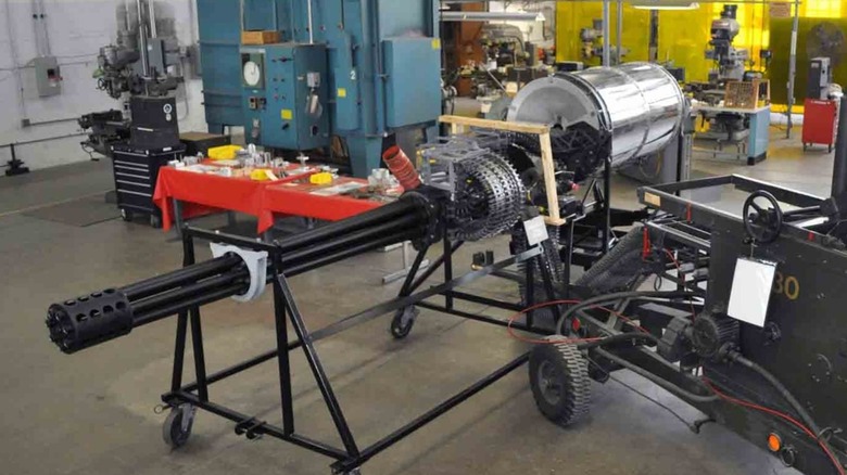GAU-8/A Avenger gun in a factory