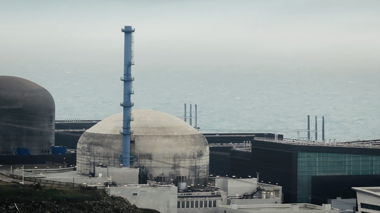 The exterior of the Flamanville 3 nuclear plant in France