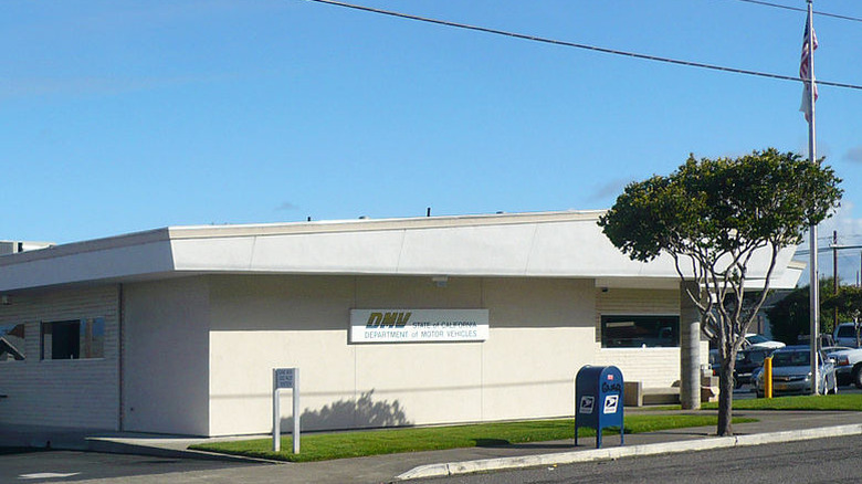 DMV office in California