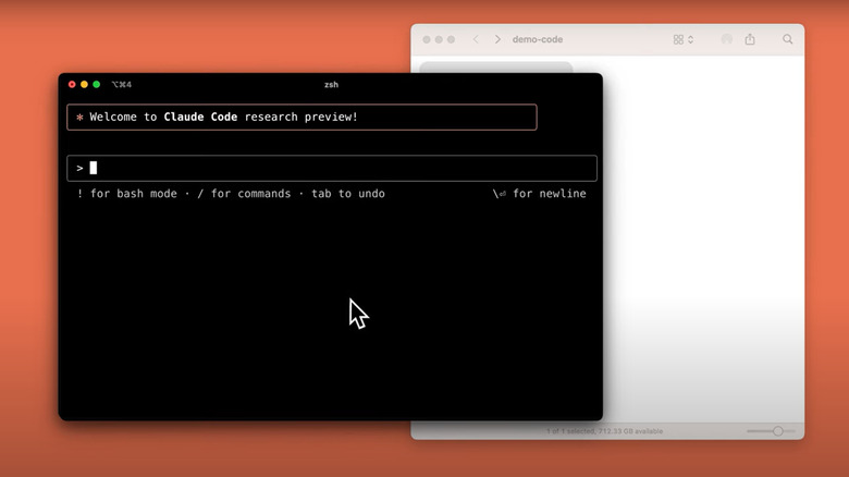 Anthropic's Claude Code shown in action during the company's video announcement.