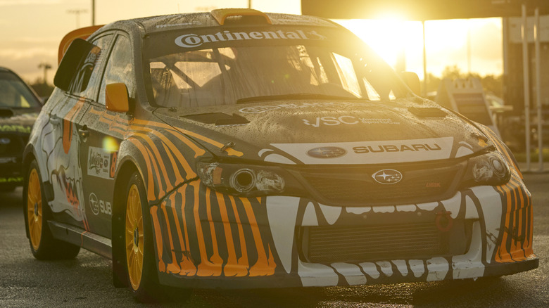 Subaru rally car