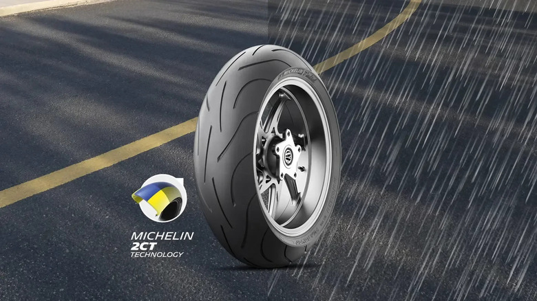 An official graphic of the Michelin 2CT tire