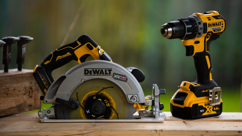 DeWalt cordless drill/driver and saw