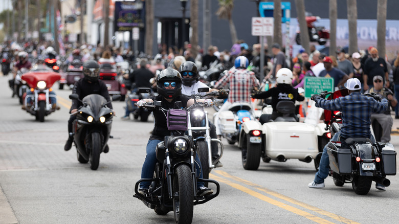 Group of bikers at Daytona Bike week 2025