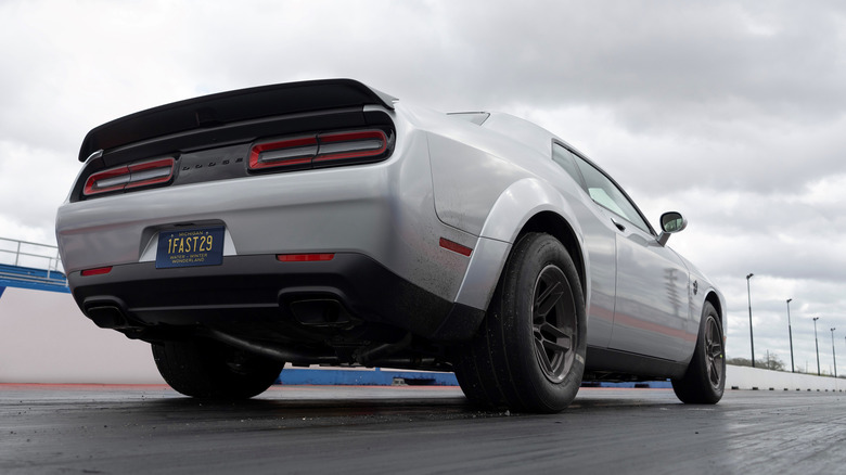 Rear view of Dodge Challenger SRT Demon