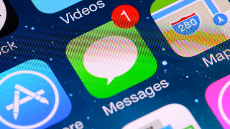 Messages app on an iPhone.