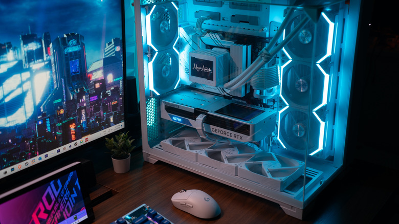 custom gaming pc with AIO cooler installed