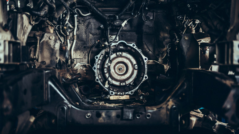 a shot of gearbox and transmission