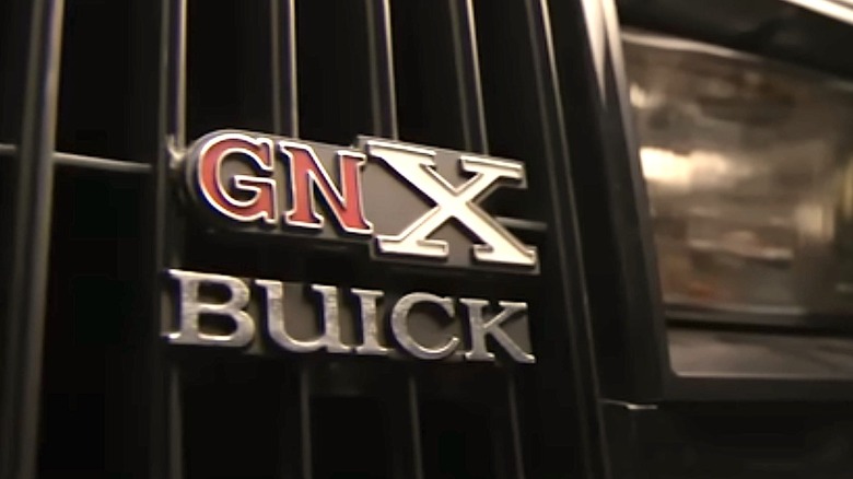 GNX logo in the front grill of a 1987 Buick