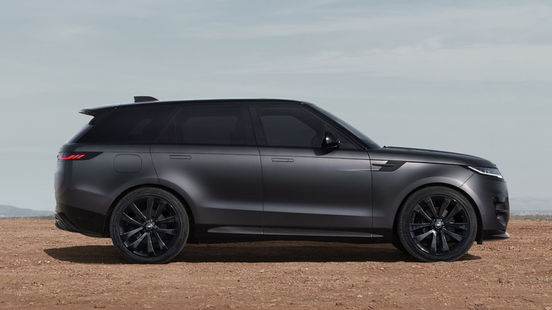 2025 Land rover Range Rover Sport Stealth Pack in gray, side view