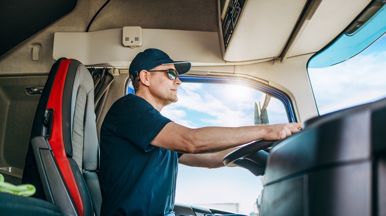driving a semi-truck