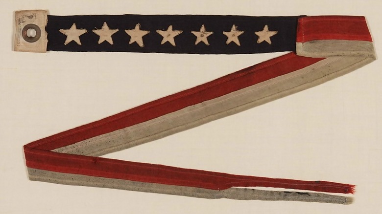 US Navy commissioning pennant belonging to U.S. Navy submarine Captain William Ross Banks
