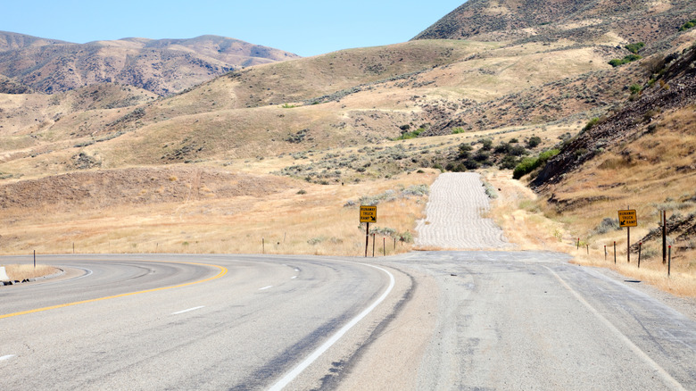 A runaway truck ramp in Idaho.