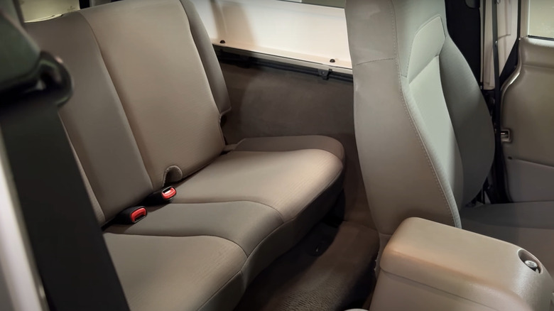 Interior space in a Jeep LJ Wrangler