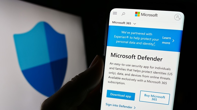 Microsoft Defender on phone