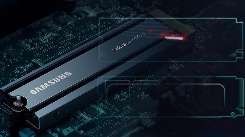 a samsung pcie 5 ssd with a velocity micro chip
