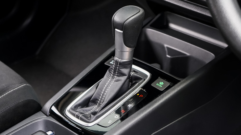 Gear shifter in car with 