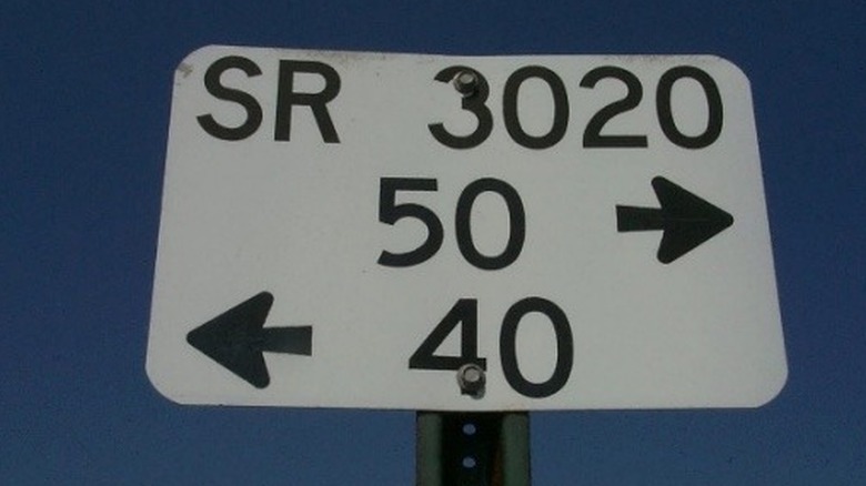 Close-up of Pennsylvania state route segment sign.