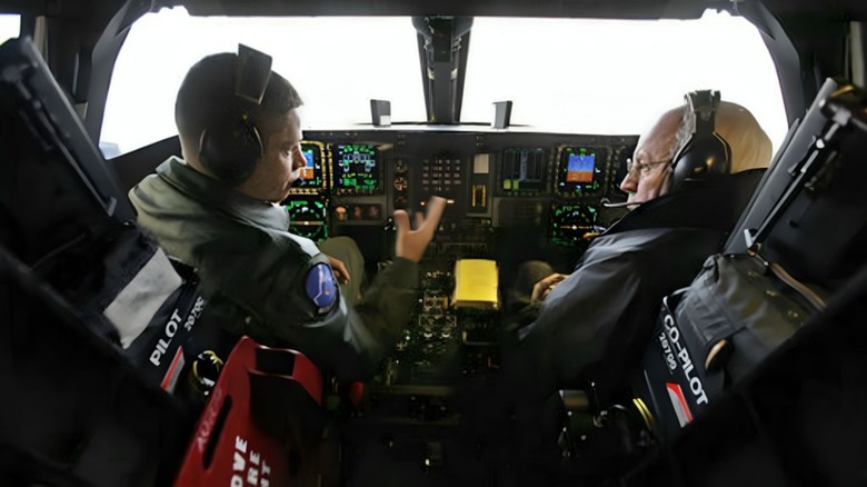 Cockpit of the B2 Bomber