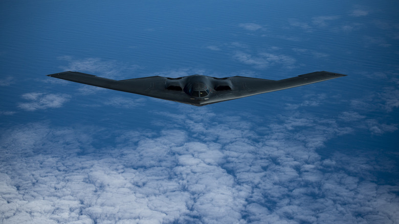 B-2 Spirit Stealth Bomber flying