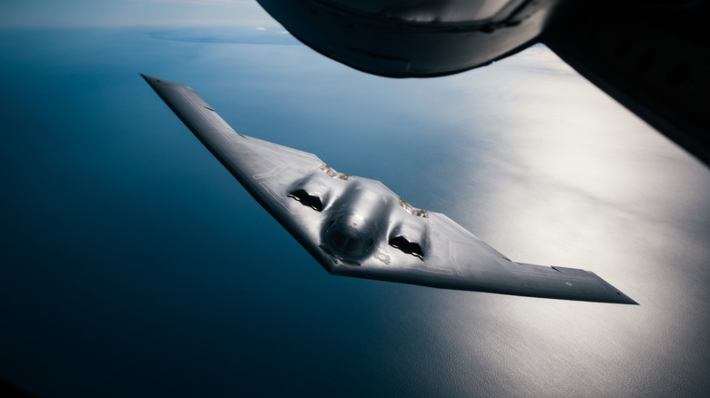 B-2 Spirit Stealth Bomber ready for refueling