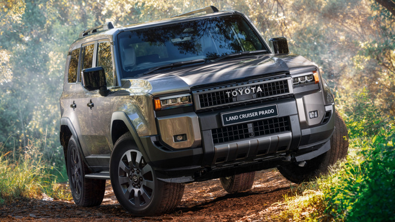 Fifth-gen Toyota Land Cruiser Prado driving off-road