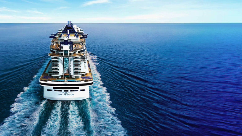 MSC Seascape out on the open sea