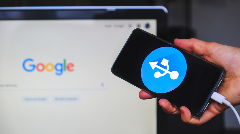 Connecting phone to computer with Google homepage