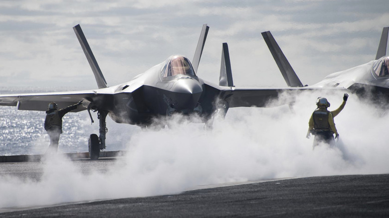 F-35C Lightning II multirole fighter aircraft