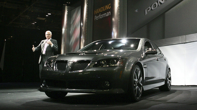2008 Pontiac G8 on stage
