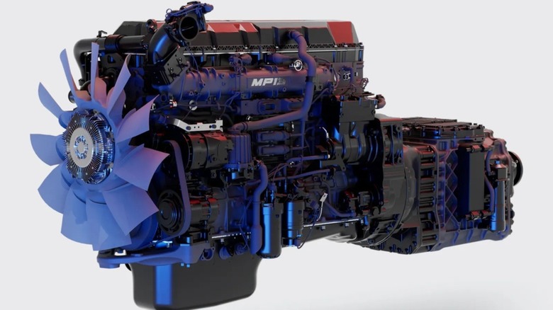 A MP13 engine designed for a Mack truck.