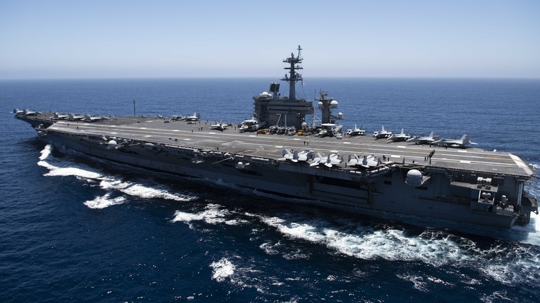 USS Theodore Roosevelt at sea