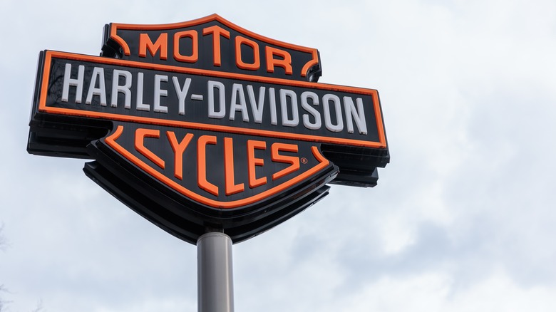Harley-Davidson Motor Cycles sign