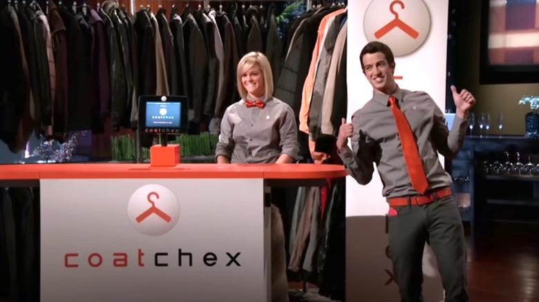 CoatChex founder showing of his product