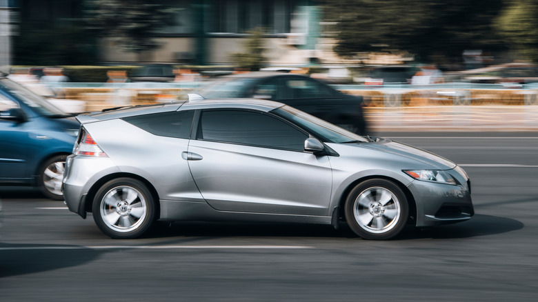 Honda CR-Z on the road