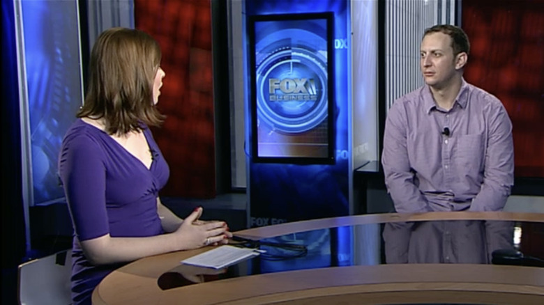 Jason Lucash being interviewed on Fox Business Channel