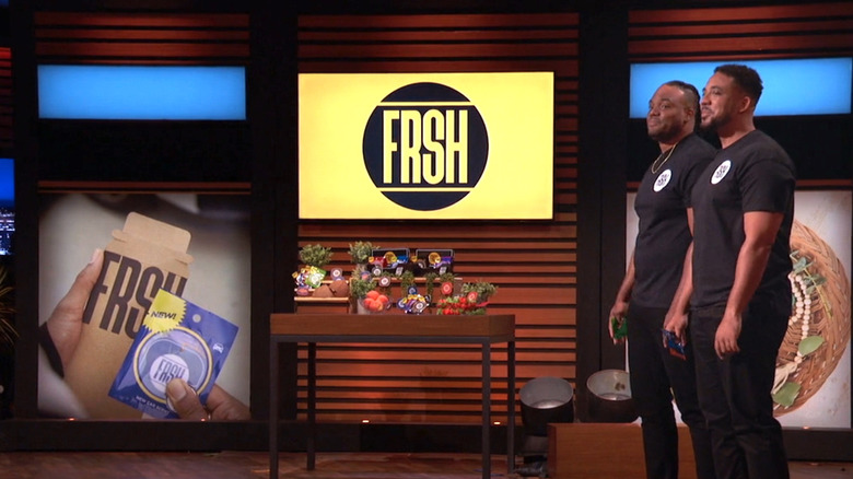 Donovan and Trey Brown pitching Ride FRSH on Shark Tank