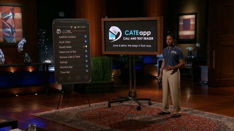 Neal Desai pitching CATE App on Shark Tank