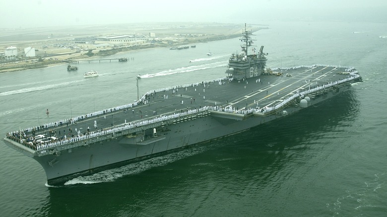 USS Constellation returning to port