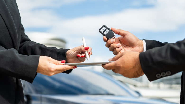 Representation of a car purchase scenario.