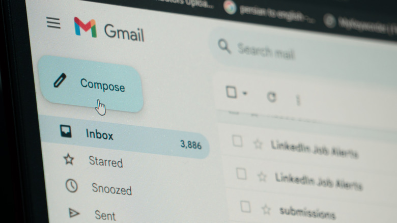 Gmail home page for sending mail and managing messages.