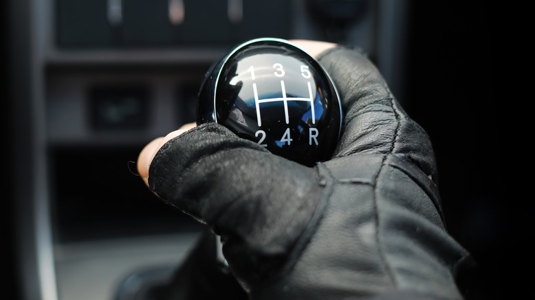 Manual gearshift stick