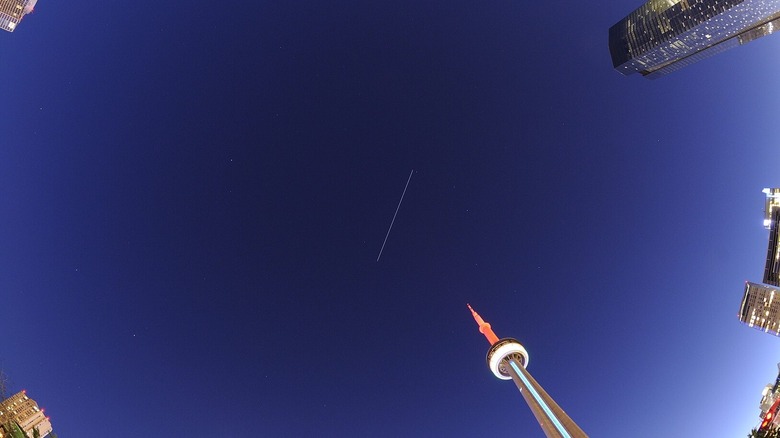 The ISS over Toronto, Canada
