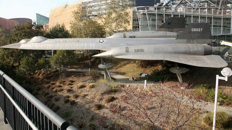 Retired Lockheed A-12 on display