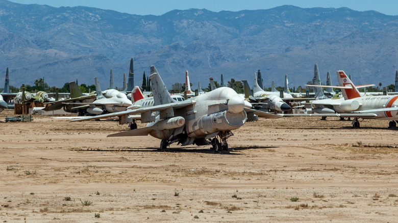 Air Force Base AMARG boneyard in Tucson, Arizona