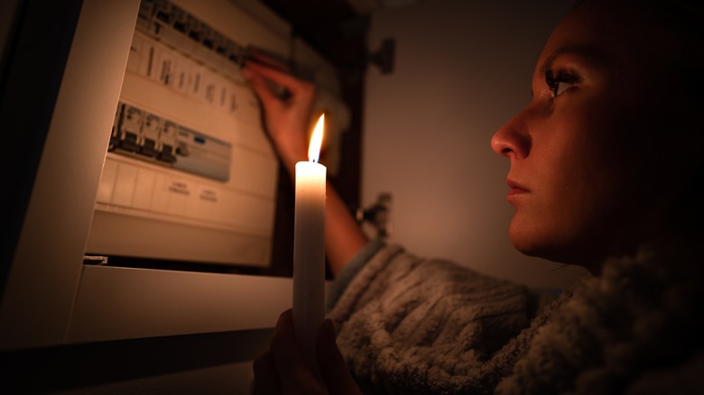 woman in blackout
