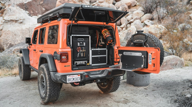 A goose gear conversion package on a jeep wrangler