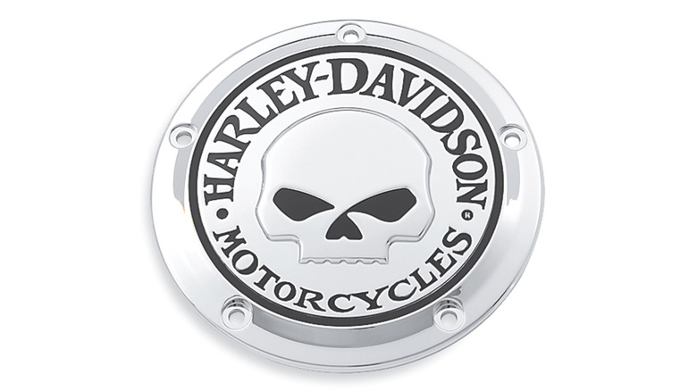 A Willie G Skull Harley-Davidson derby cover