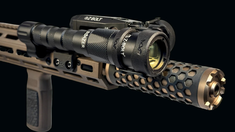 A gun-mounted LEP flashlight
